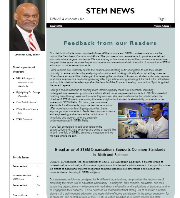 2015 STEM NEWS Readers Issue