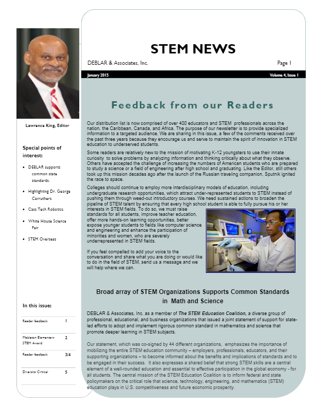 2015 STEM NEWS Readers Issue