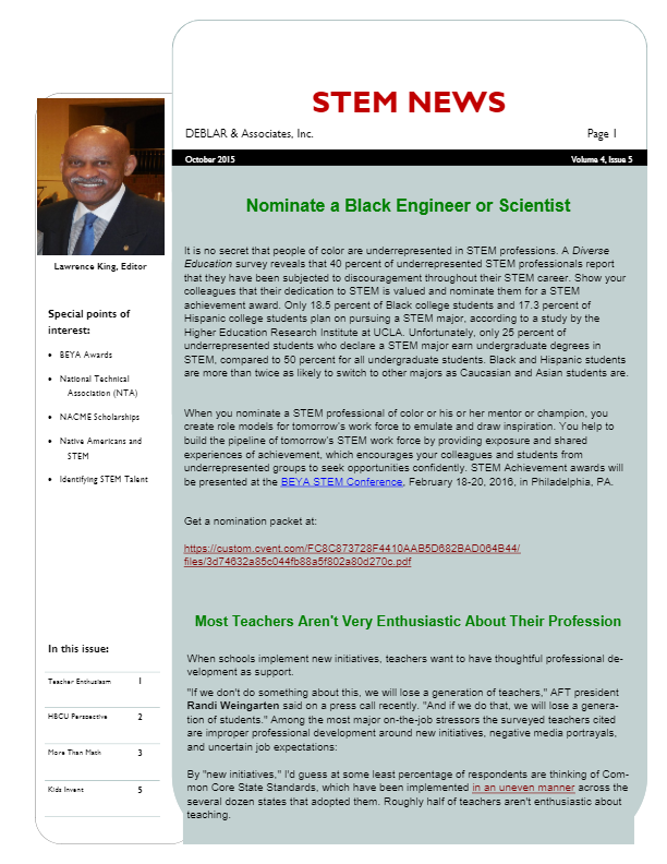 2015 STEM NEWS Vol 4 Issue 5