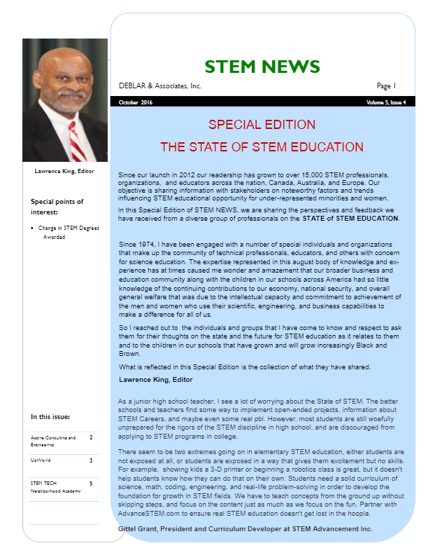 2016 STEM NEWS Special Professional Edition
