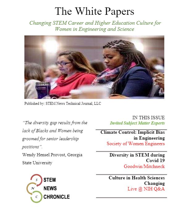 2021 White Paper Issue 01 – Changing STEM Career and Higher Education Culture for Women in Engineering and Science