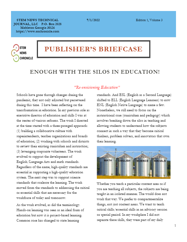 2022 PubBriefcase Issue 03 – Re-envisioning Education by Kelli List-Wells