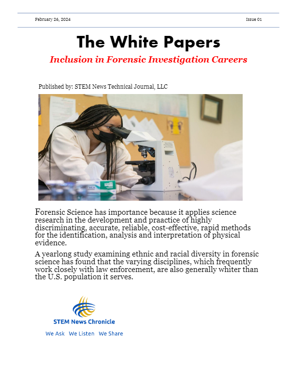 2024 White Paper Issue 01 – Inclusion in Forensic Careers